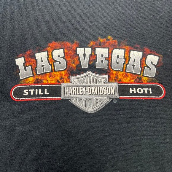2003 Harley Davidson Motorcycles Las Vegas Nevada Flames T Shirt Men Size 2XL - Picture 6 of 9
